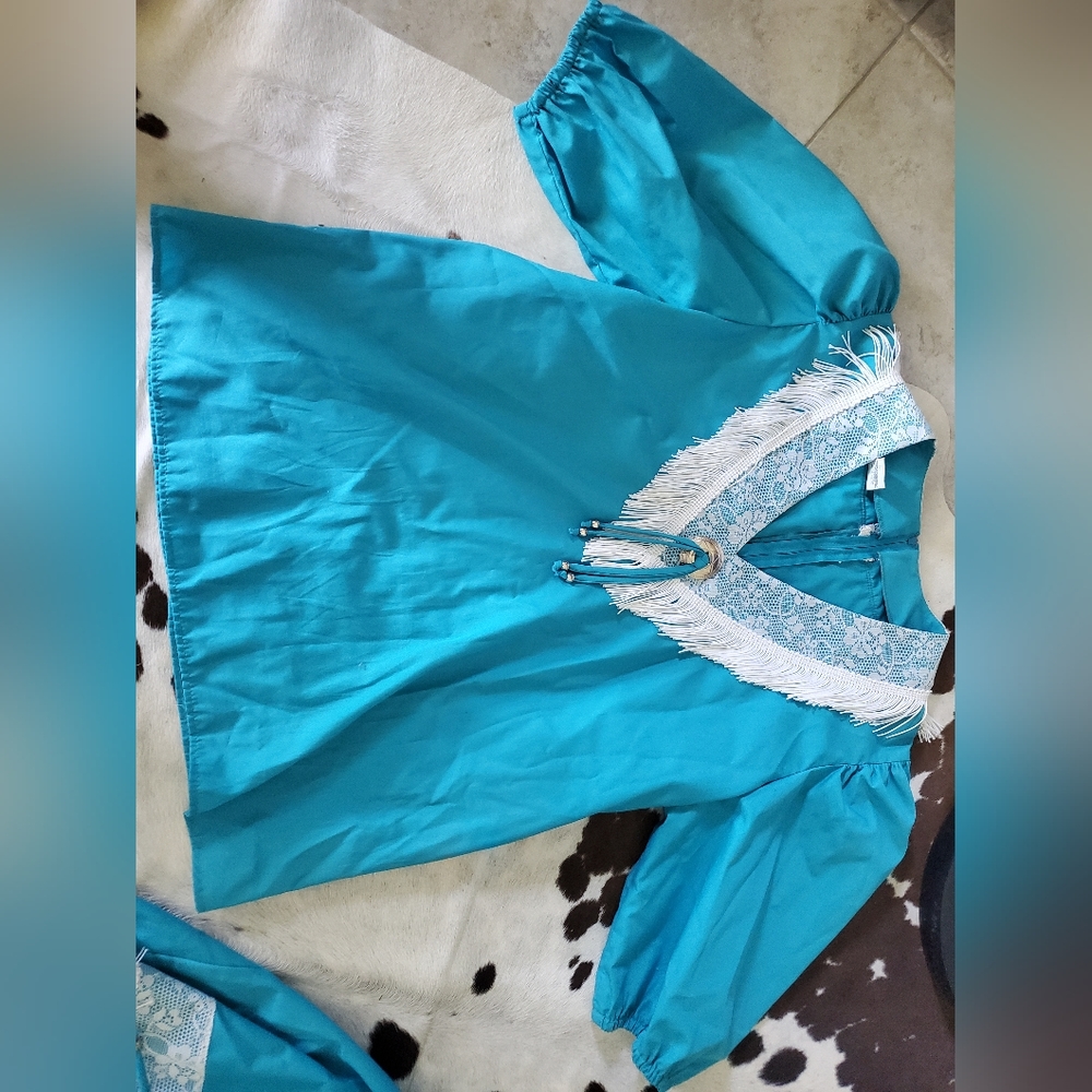 🤠 Vintage Malco Modes Western Wear square dancing skirt set size large - Picture 8 of 12